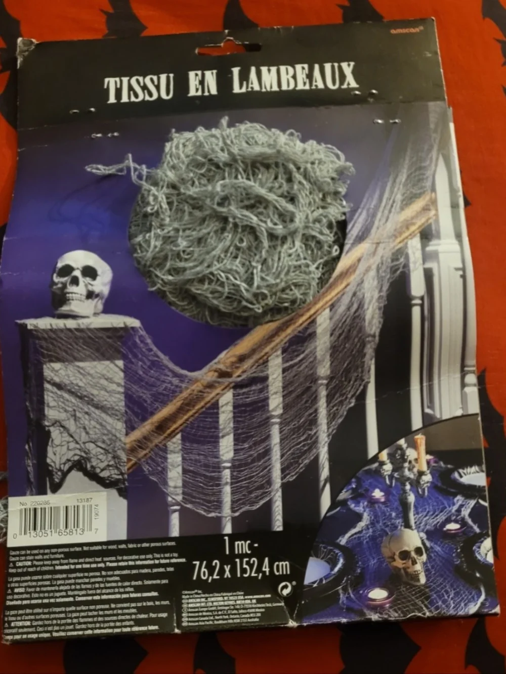 Creepy Cloth Halloween Decor - Gray Spooky Gauze